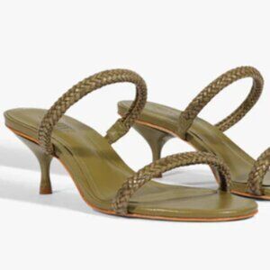 Schutz Taliah Woven Mid Heel Sandal
